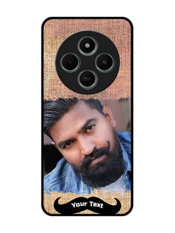 Custom Poco M7 5G Custom Glass Phone Case - With Texture Design