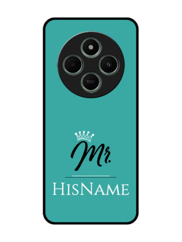 Custom Poco M7 5G Custom Glass Phone Case - Mr With Name Design