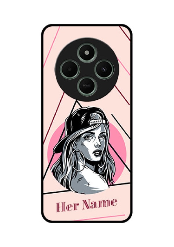 Poco M7 5G Custom Glass Phone Case - Rockstar Girl Design