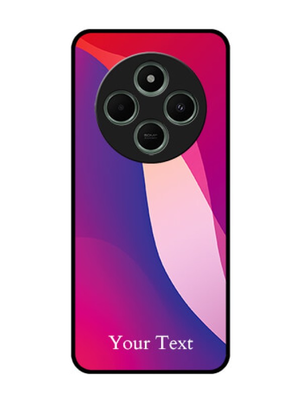 Custom Poco M7 5G Custom Glass Phone Case - Digital Abstract Overlap Design