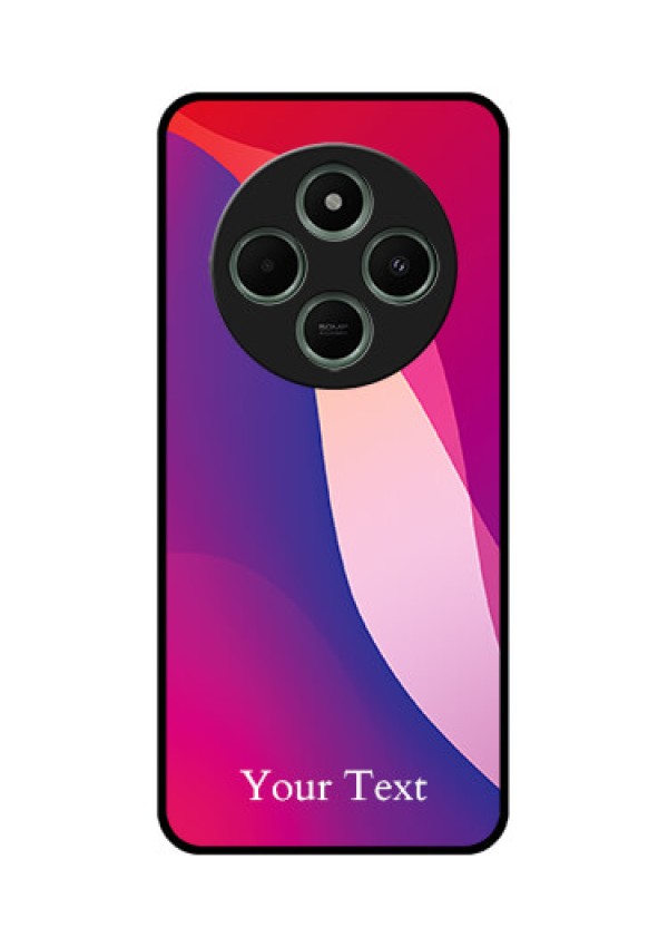 Poco M7 5G Custom Glass Phone Case - Digital Abstract Overlap Design