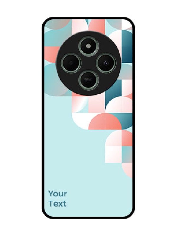 Custom Poco M7 5G Custom Glass Phone Case - Stylish Semi - Circle Pattern Design