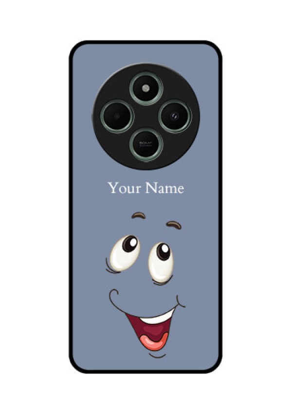 Poco M7 5G Custom Glass Phone Case - Laughing Cartoon Face Design