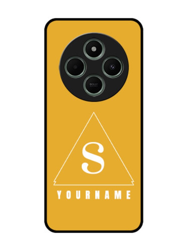 Custom Poco M7 5G Custom Glass Phone Case - Simple Triangle Design