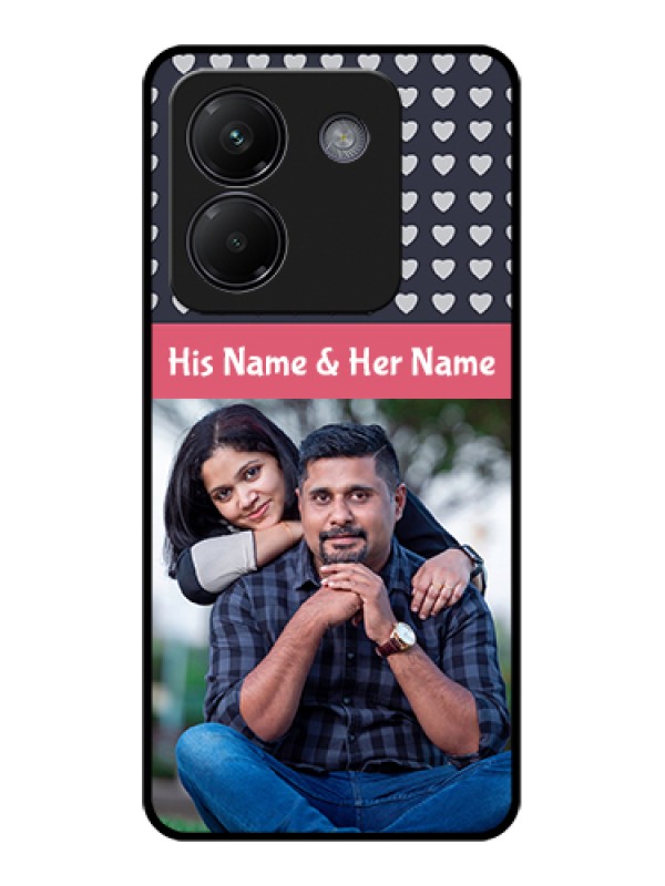 Custom Poco M7 Pro 5G Custom Glass Phone Case - Love Symbols Design