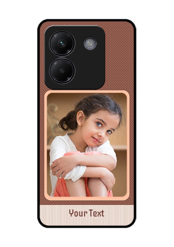 Poco M7 Pro 5G Custom Glass Phone Case - Simple Pic Upload Design