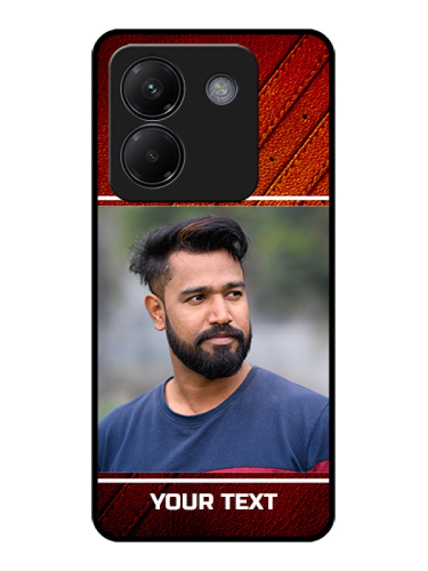 Custom Poco M7 Pro 5G Custom Glass Phone Case - Leather Phone Case Design