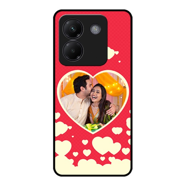 Poco M7 Pro 5G Custom Glass Phone Case - Love Symbols Phone Cover Design