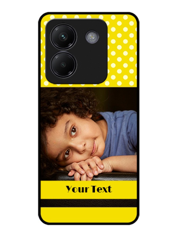 Custom Poco M7 Pro 5G Custom Glass Phone Case - Bright Yellow Case Design