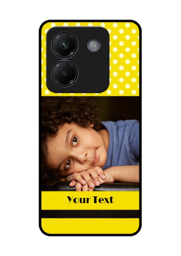 Poco M7 Pro 5G Custom Glass Phone Case - Bright Yellow Case Design