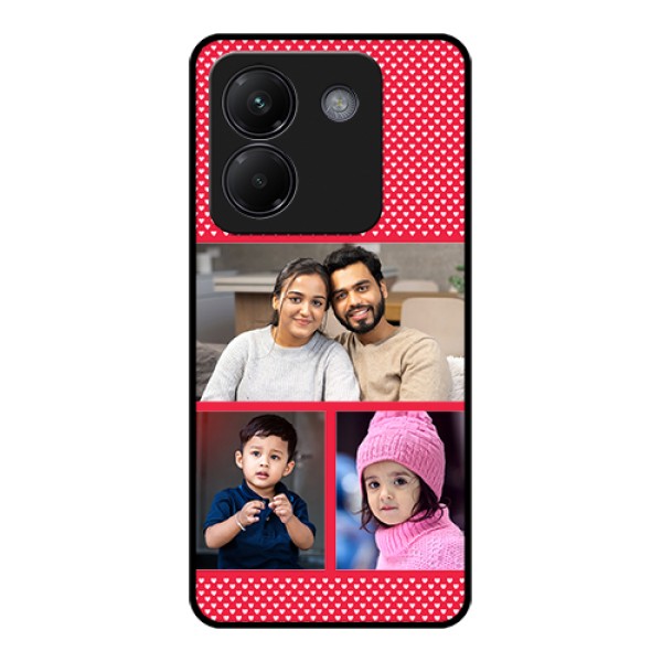 Poco M7 Pro 5G Custom Glass Phone Case - Bulk Photo Upload Design