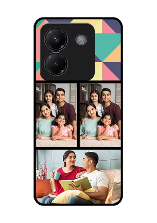Poco M7 Pro 5G Custom Glass Phone Case - Bulk Pic Upload Design