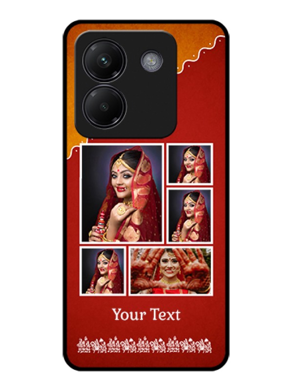 Custom Poco M7 Pro 5G Custom Glass Phone Case - Wedding Pic Upload Design