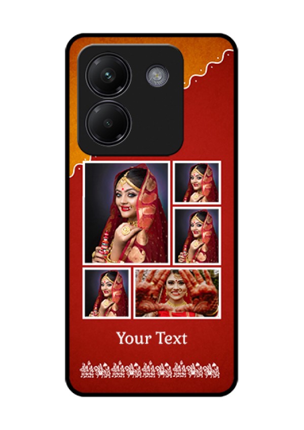 Poco M7 Pro 5G Custom Glass Phone Case - Wedding Pic Upload Design