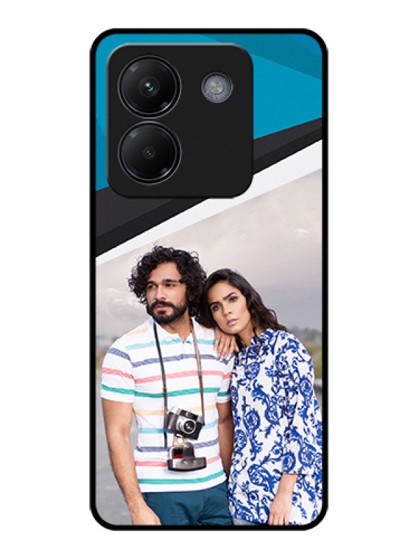 Custom Poco M7 Pro 5G Custom Glass Phone Case - Simple Pattern Photo Upload Design