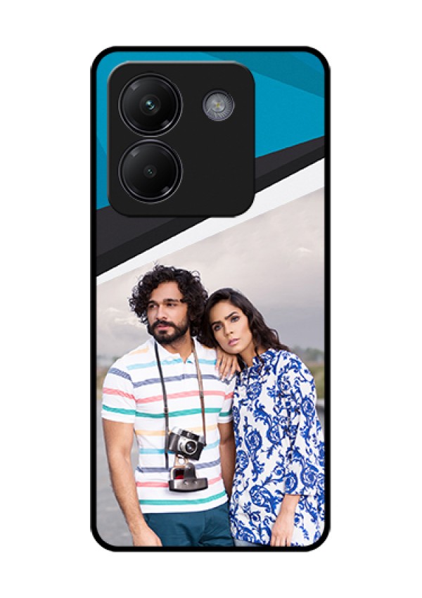 Poco M7 Pro 5G Custom Glass Phone Case - Simple Pattern Photo Upload Design
