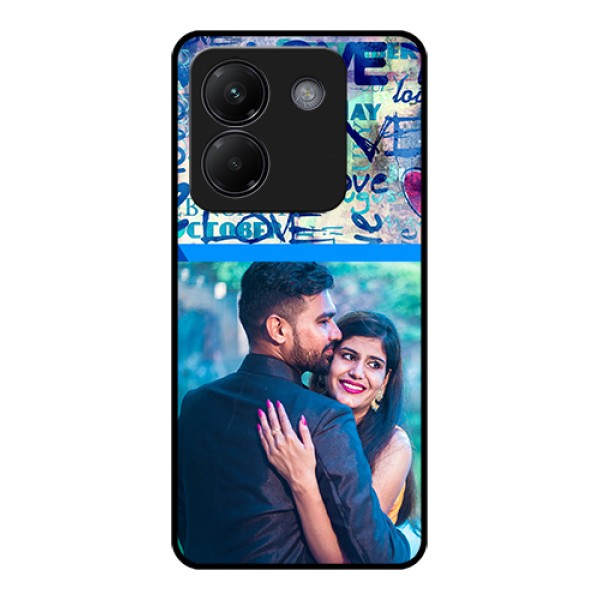Poco M7 Pro 5G Custom Glass Phone Case - Colorful Love Design