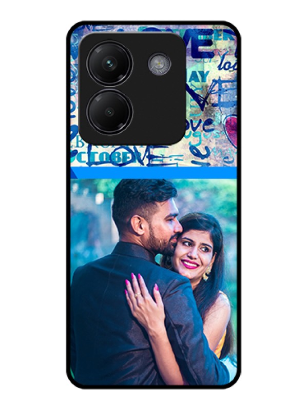 Custom Poco M7 Pro 5G Custom Glass Phone Case - Colorful Love Design