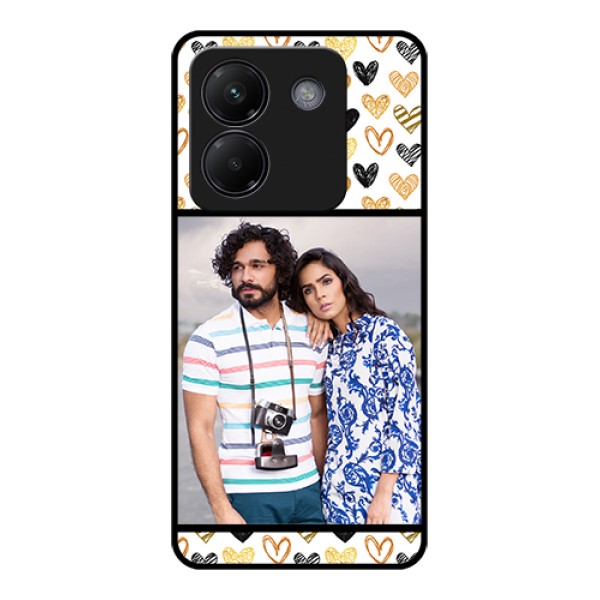Poco M7 Pro 5G Custom Glass Phone Case - Love Symbol Design