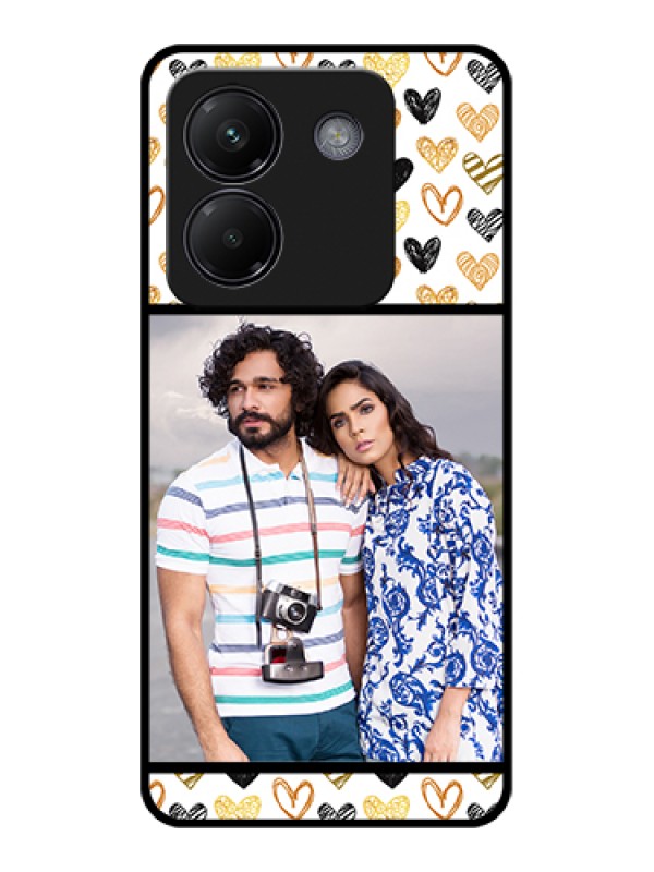 Custom Poco M7 Pro 5G Custom Glass Phone Case - Love Symbol Design