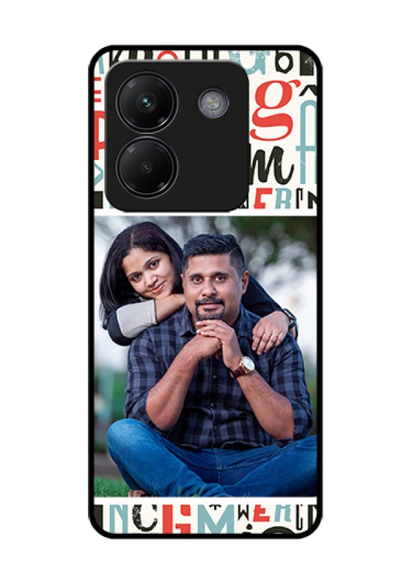 Poco M7 Pro 5G Custom Glass Phone Case - Alphabet Design