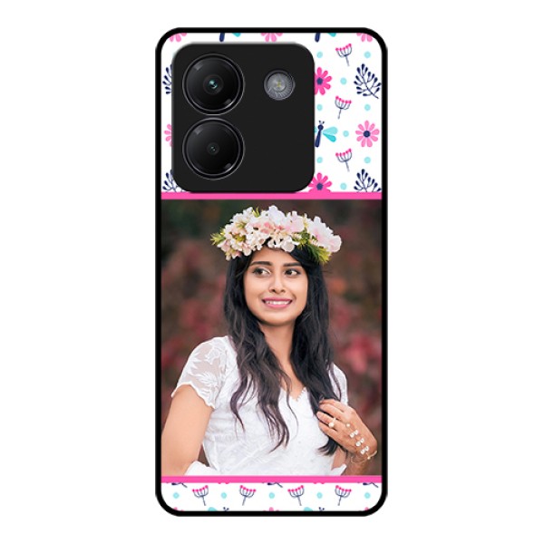 Poco M7 Pro 5G Custom Glass Phone Case - Colorful Flower Design