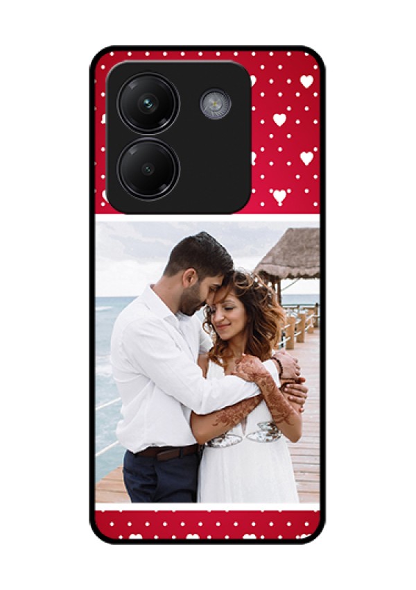 Poco M7 Pro 5G Custom Glass Phone Case - Hearts Mobile Case Design