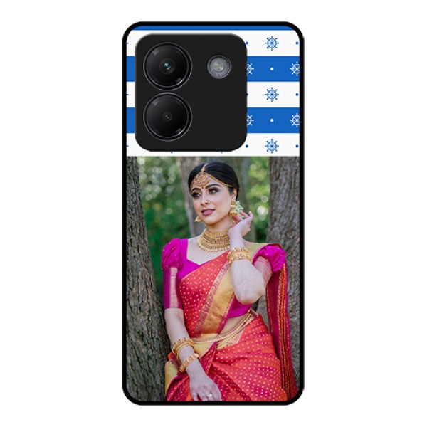 Poco M7 Pro 5G Custom Glass Phone Case - Snow Pattern Design