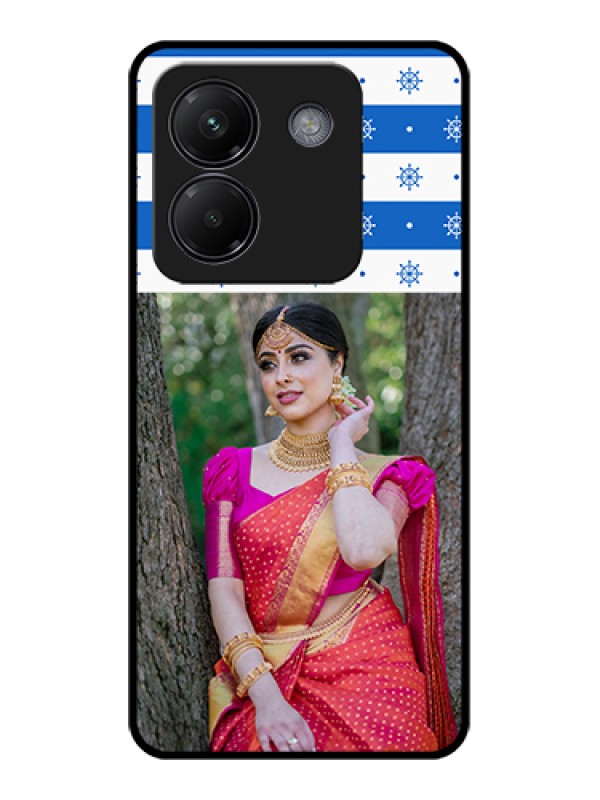 Custom Poco M7 Pro 5G Custom Glass Phone Case - Snow Pattern Design