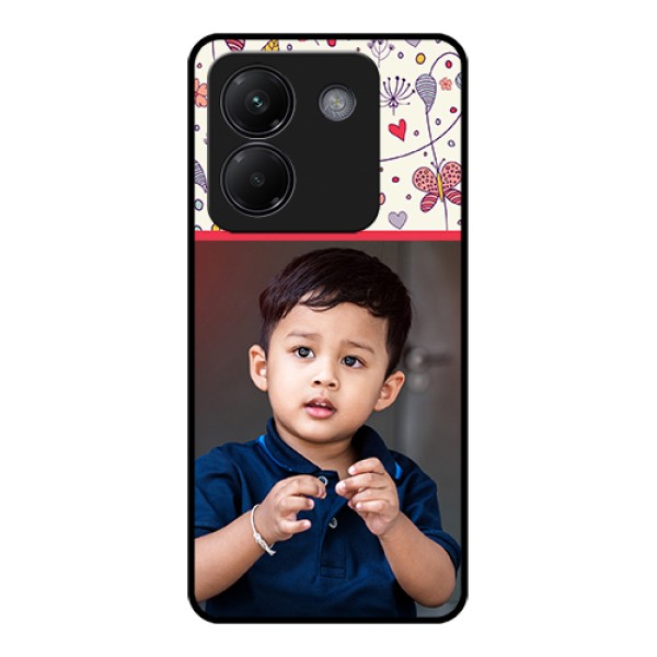 Poco M7 Pro 5G Custom Glass Phone Case - Premium Floral Design