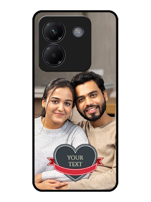 Custom Poco M7 Pro 5G Custom Glass Phone Case - Just Married Couple Design