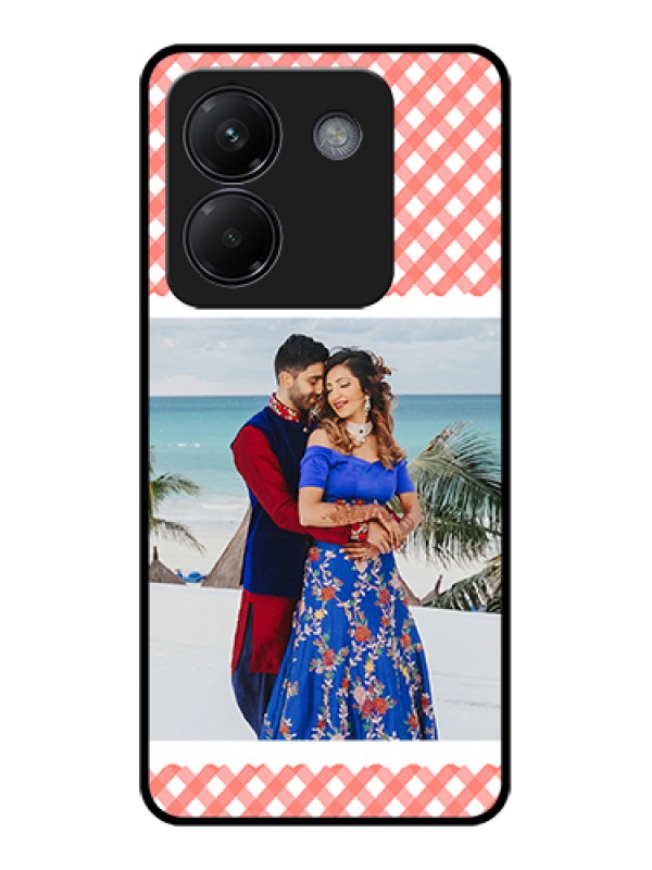 Custom Poco M7 Pro 5G Custom Glass Phone Case - Pink Pattern Design