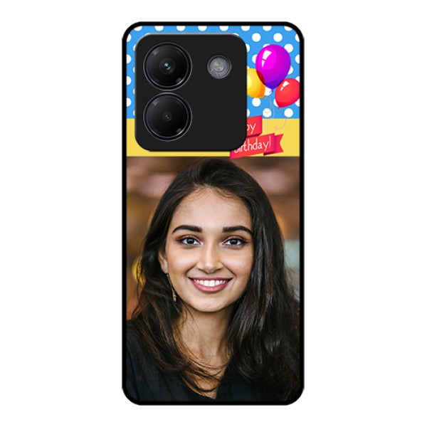 Poco M7 Pro 5G Custom Glass Phone Case - Happy Birthday Design