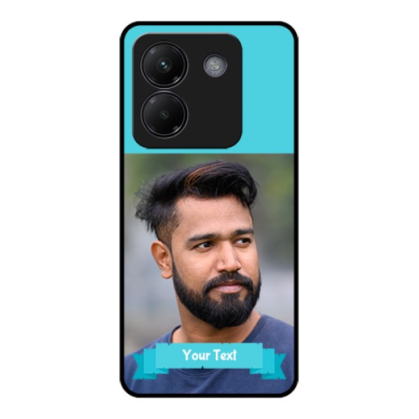 Poco M7 Pro 5G Custom Glass Phone Case - Blue Color Design Poco M7 Pro 5G Custom Glass Phone Case - Blue Color Design