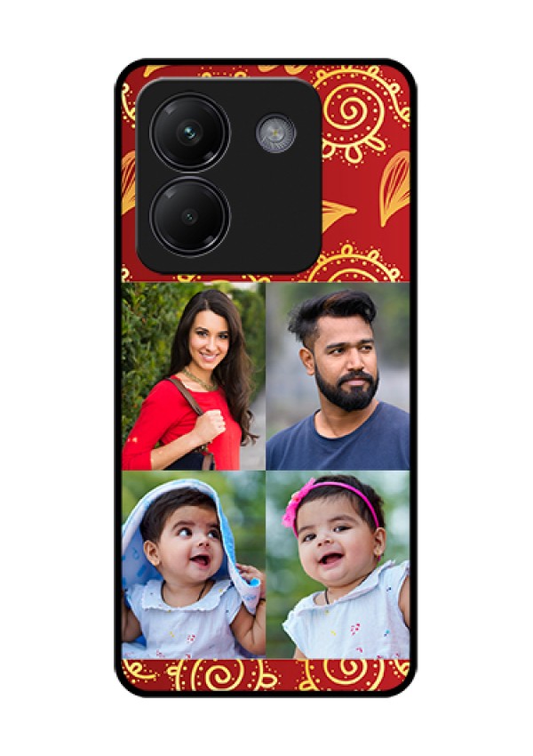 Poco M7 Pro 5G Custom Glass Phone Case - 4 Image Traditional Design