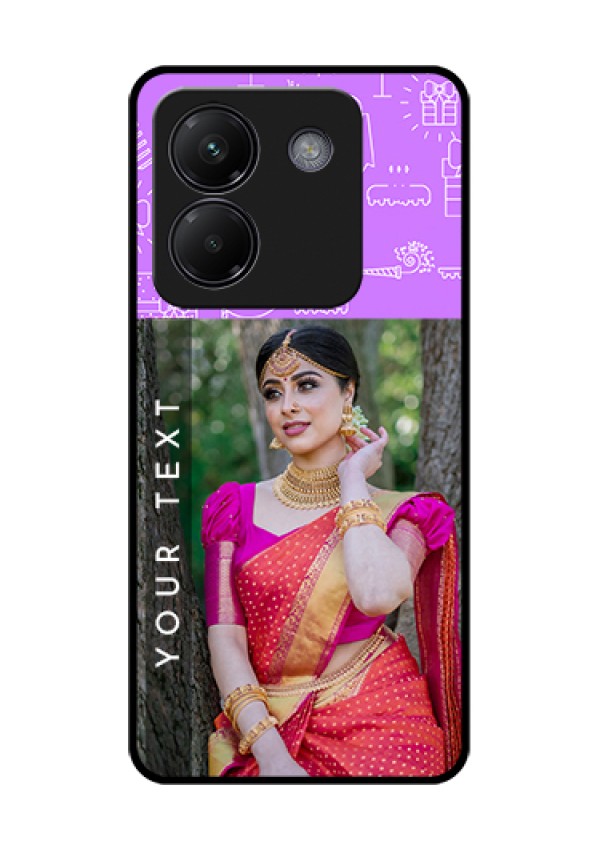 Poco M7 Pro 5G Custom Glass Phone Case - Birthday Icons Design