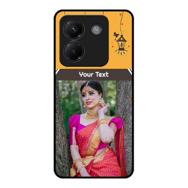 Poco M7 Pro 5G Custom Glass Phone Case - With Family Picture And Icons Poco M7 Pro 5G Custom Glass Phone Case - With Family Picture And Icons
