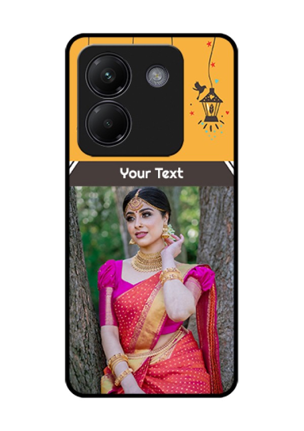 Poco M7 Pro 5G Custom Glass Phone Case - With Family Picture And Icons