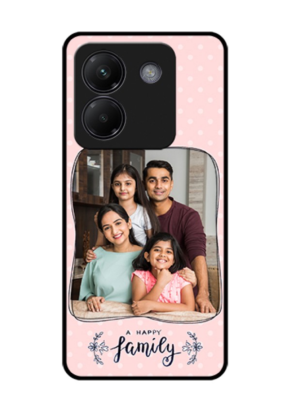 Poco M7 Pro 5G Custom Glass Phone Case - Family With Dots Design