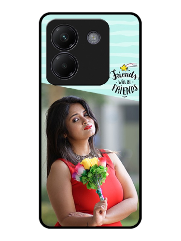 Custom Poco M7 Pro 5G Custom Glass Phone Case - Friends Picture Icon Design