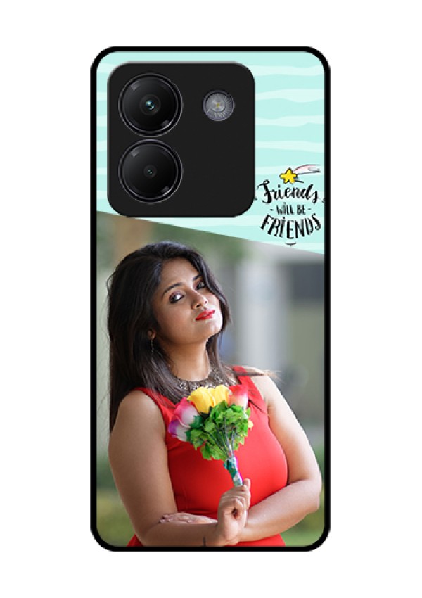Poco M7 Pro 5G Custom Glass Phone Case - Friends Picture Icon Design