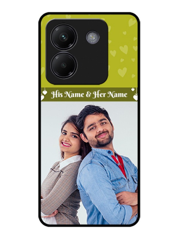 Custom Poco M7 Pro 5G Custom Glass Phone Case - You & Me Heart Design