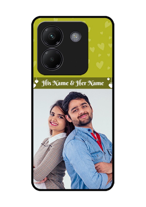 Poco M7 Pro 5G Custom Glass Phone Case - You & Me Heart Design