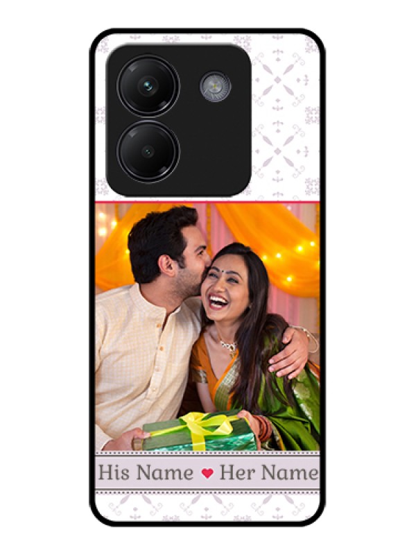 Custom Poco M7 Pro 5G Custom Glass Phone Case - With Photo And Ethnic Design