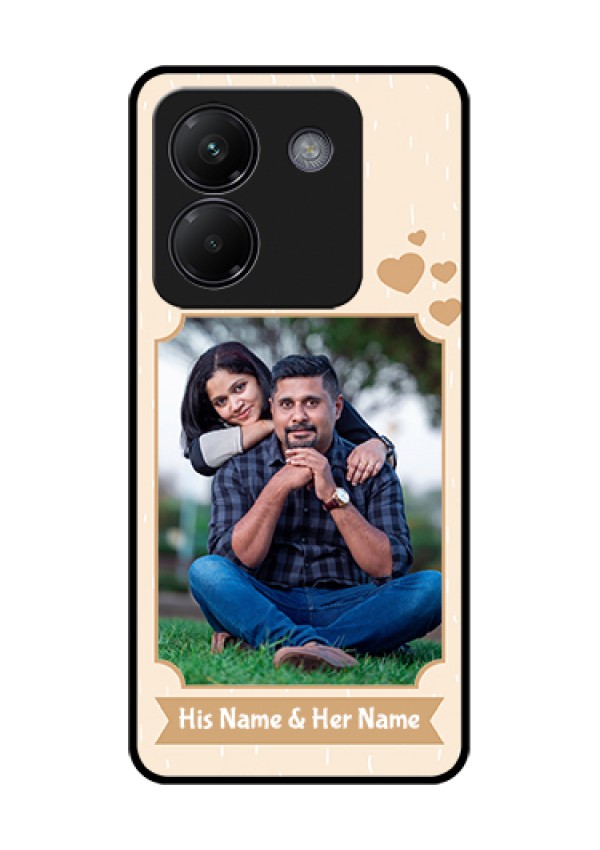 Poco M7 Pro 5G Custom Glass Phone Case - With Confetti Love Design