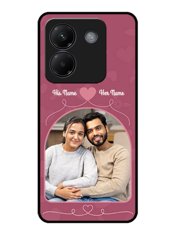 Custom Poco M7 Pro 5G Custom Glass Phone Case - Love Floral Design