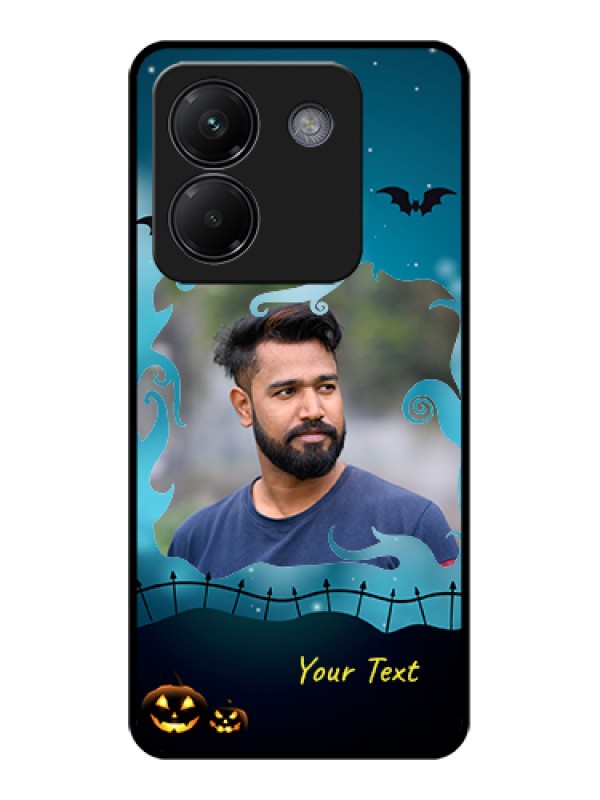 Custom Poco M7 Pro 5G Custom Glass Phone Case - Halloween Frame Design