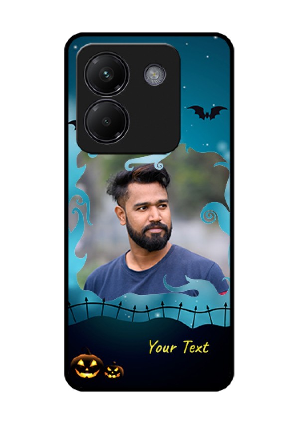Poco M7 Pro 5G Custom Glass Phone Case - Halloween Frame Design