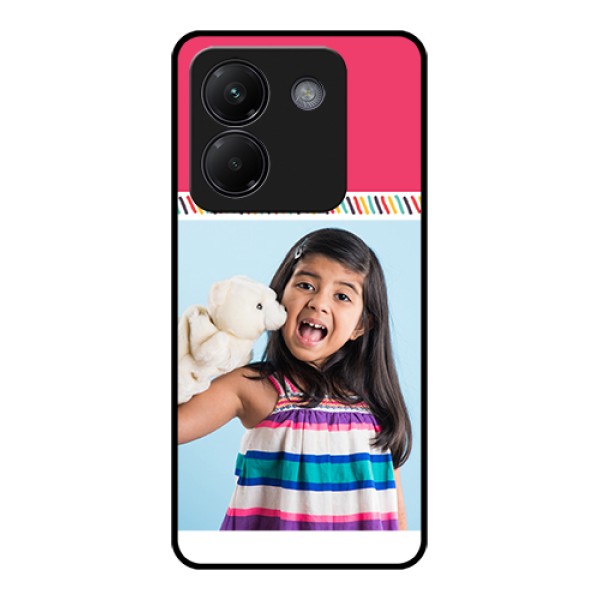 Poco M7 Pro 5G Custom Glass Phone Case - Line Art Design