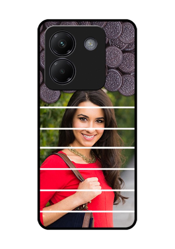 Poco M7 Pro 5G Custom Glass Phone Case - With Oreo Biscuit Design